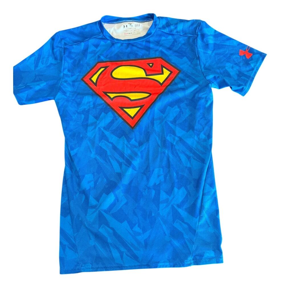 Under Armour Men's Superman HeatGear Compression Short Sleeve T-Shirt Size Large